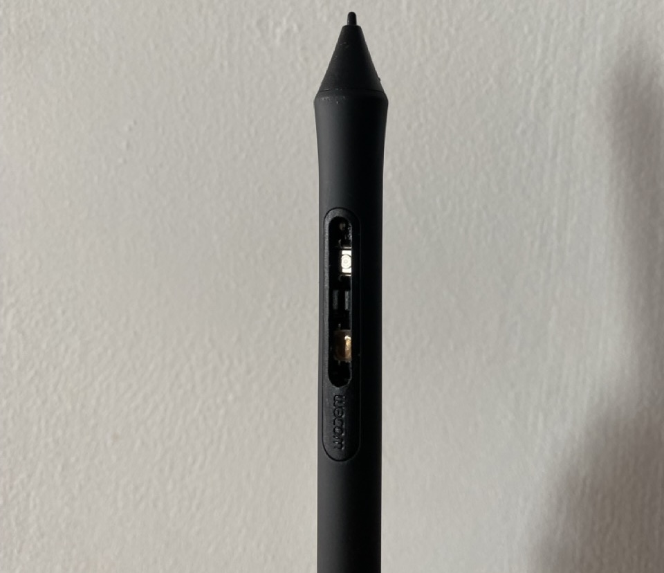 pen with button missing